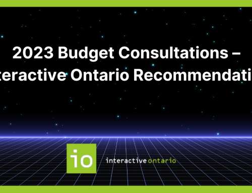 2023 Budget Consultations – Interactive Ontario Recommendation