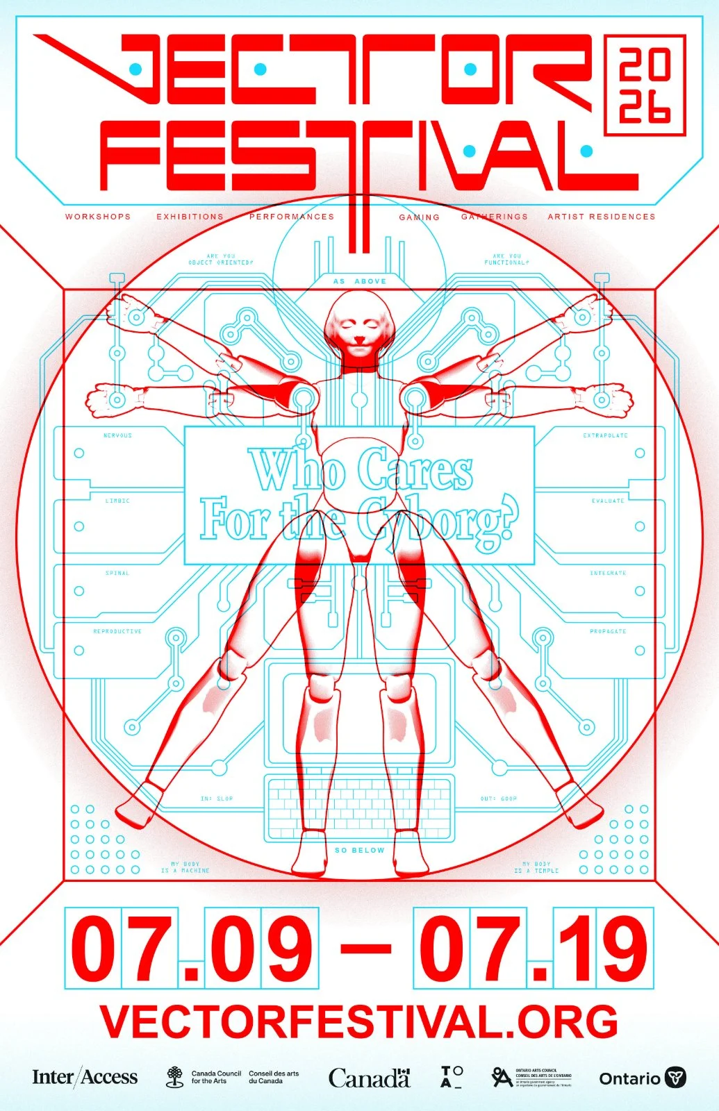 Vector Festival 2026 - Who Cares for the Cyborg? July 9 to July 19