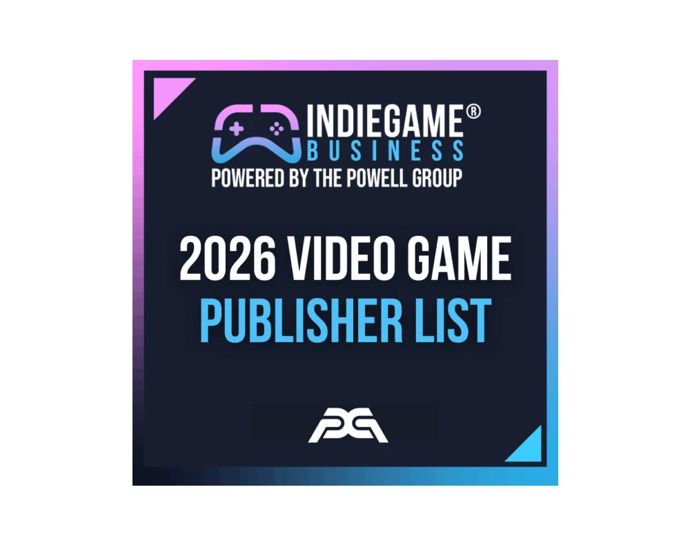 Indie Game Business powered by The Powell Group - 2026 Video Game Publisher List